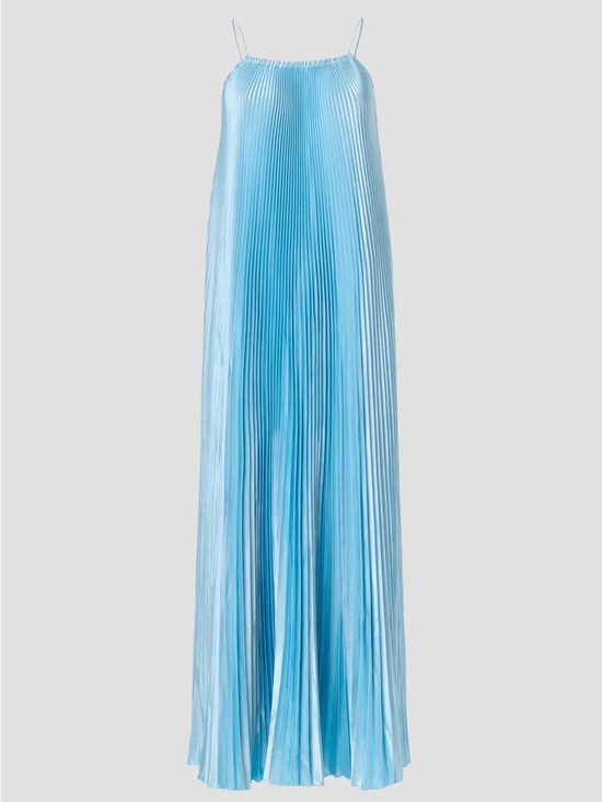 L’Idee Dresses & Skirts - L’Idee Summer Blue Ete Pleated Midi-Dress